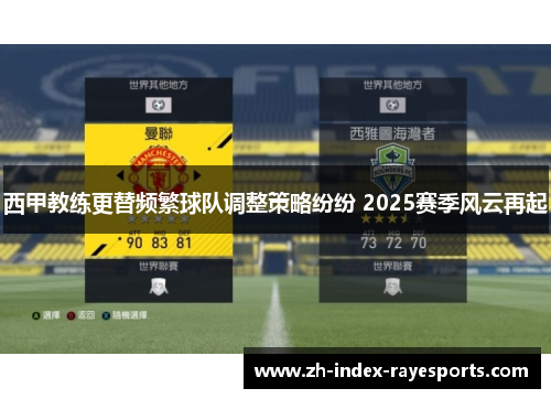 西甲教练更替频繁球队调整策略纷纷 2025赛季风云再起 西甲教练更替频繁球队调整策略纷纷 2025赛季风云再起